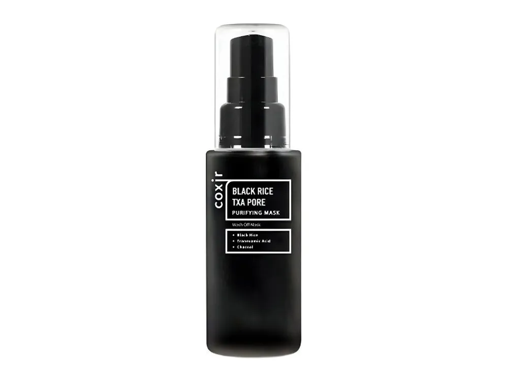 Levný Coxir Black Rice TXA Pore purifying mask - hloubkově čistící maska s černou rýží