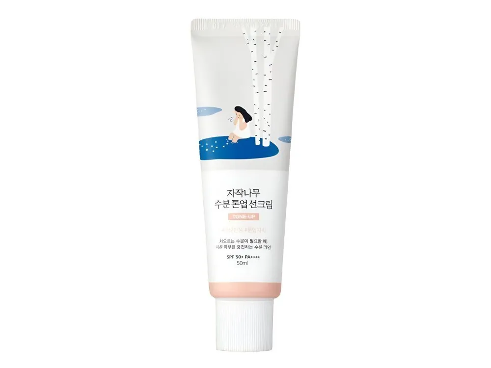 Cenová Bomba Round Lab Birch Juice Moisturizing Tone-UP sunscreen SPF50+/PA++++ - hydratační tónovací krém s ochranným faktorem