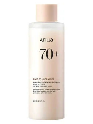 ANUA Rice 70 Glow Milky toner - rozjasňující rýžový toner s ceramidy Výhodná Nabídka
