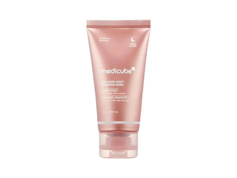 Zlevněný Medicube Collagen Night Wrapping mask - noční slupovací maska s Kolagenem