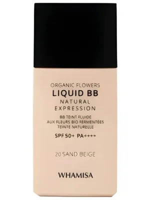 Rychlé Dodání WHAMISA Organic Flowers Liquid BB cream - BIO BB krém Sand Beige