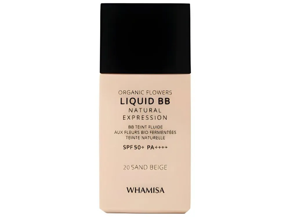 Rychlé Dodání WHAMISA Organic Flowers Liquid BB cream - BIO BB krém Sand Beige