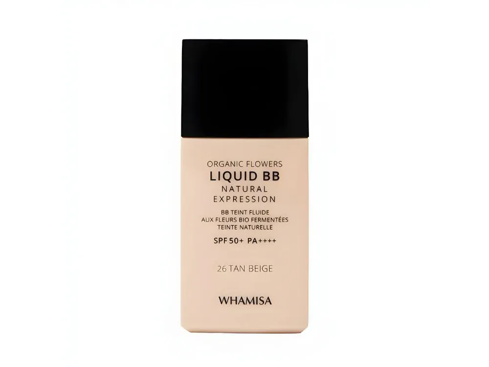 WHAMISA Organic Flowers Liquid BB cream - BIO BB krém TAN Beige Akce