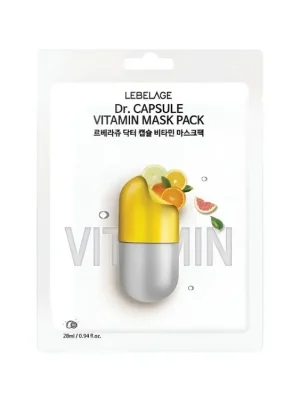 Novinka Lebelage Dr. Capsule Vitamin Mask pack - rozjasňující plátýnková maska s vitamíny