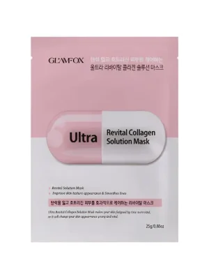 Horká Nabídka Glamfox Ultra Revital Collagen Solution mask - revitalizační pleťová maska s Kolagenem