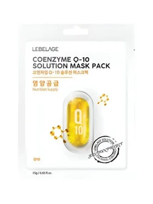 Oblíbený Lebelage Coenzyme Q-10 Solution mask pack - regenerační plátýnková maska s Koenzymem Q-10