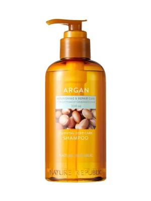 Nature Republic Argan Essential Deep care shampoo - hloubkově regenerační šampon pro poškozené vlasy Sleva