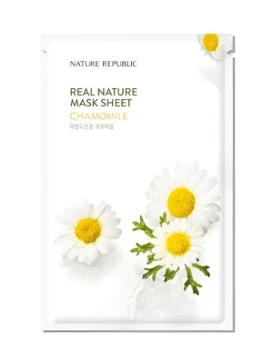 Nejlepší Volba Nature Republic Real Nature Mask Sheet Chamomile - zklidňující plátýnková maska s Heřmánkem