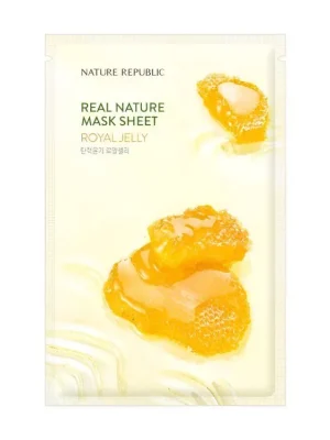 Pouze Dnes Nature Republic Real Nature mask sheet Royal Jelly - zklidňující plátýnková maska s Mateří kašičkou