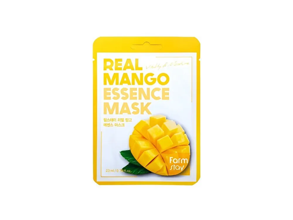 Farm Stay Real Mango Essence mask - hydratační plátýnková maska s extraktem z Manga Speciální Cena