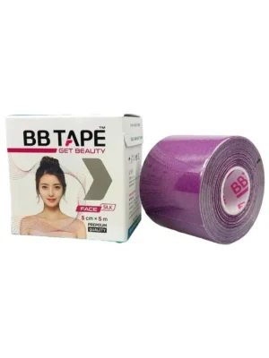 BB Tape Face Silk Tape Purple - Hedvábné liftingové obličejové pásky 5cmx5m Akční Cena