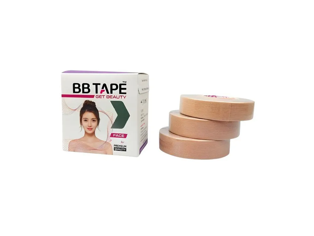 BB Tape Face Tape Beige - Liftingové obličejové tejpy 1,7cmx5m Nízká Cena