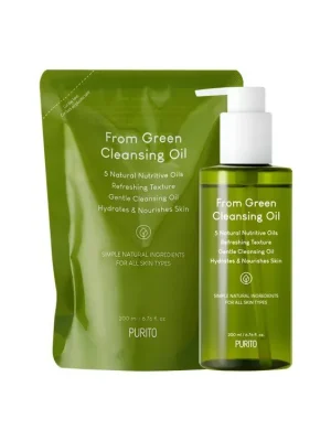Nová Kolekce Purito From Green Cleansing Oil refill set - čistící pleťový olej+náhradní náplň