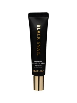 Přímo Od Výrobce Farm Stay Black Snail Premium Rolling Eye serum - rozjasňující sérum na oční okolí se šnečím mucinem