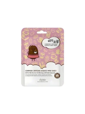 Esfolio Ceramide Caffeine Essence mask sheet - vyživující pleťová maska s Ceramidy a Kofeinem Autentický