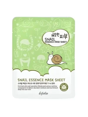 Must-Have Esfolio Snail Essence Mask sheet - vyživující plátýnková maska se šnečím mucinem