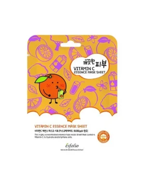 Esfolio Vitamin C Essence Mask sheet - rozjasňující plátýnková maska s vitamínem C Objednat Nyní