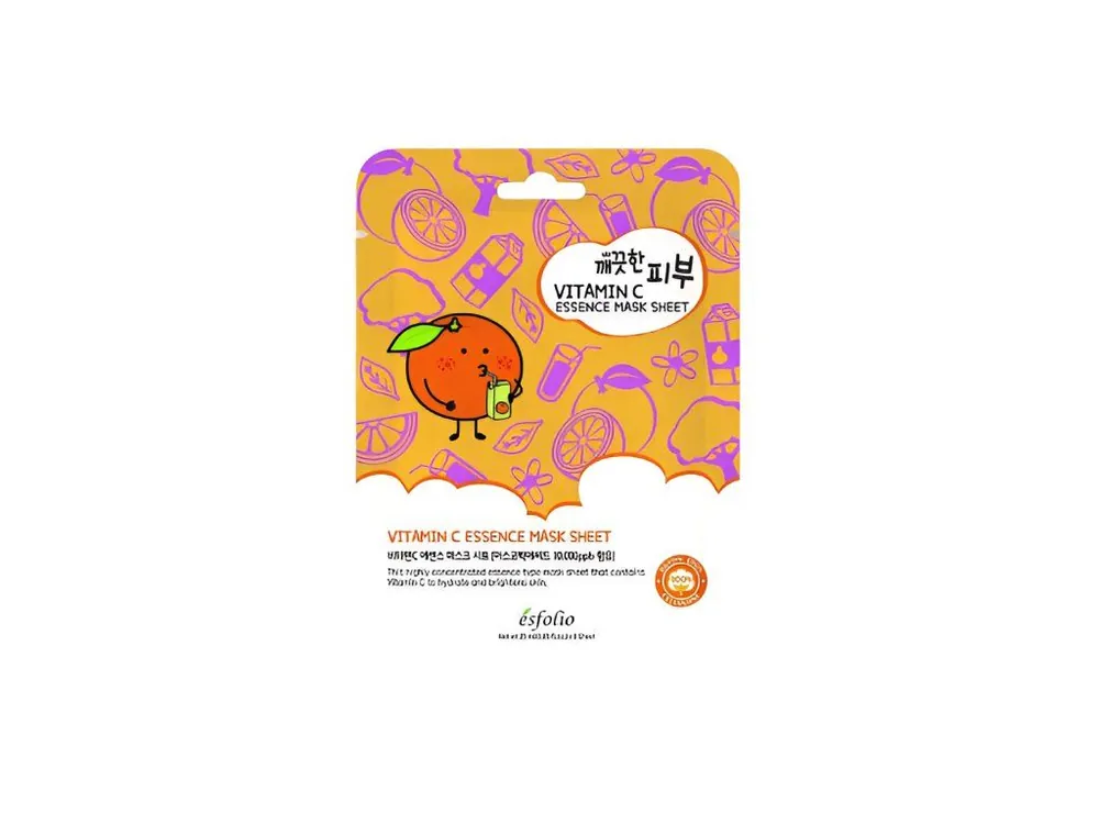 Esfolio Vitamin C Essence Mask sheet - rozjasňující plátýnková maska s vitamínem C Objednat Nyní