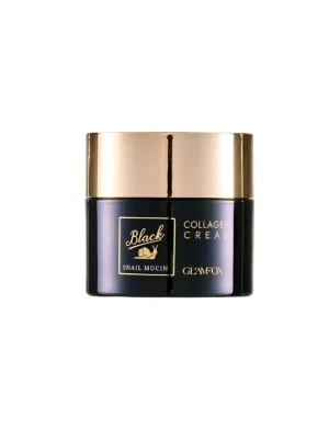 Sezónní Sleva Glamfox Black Snail Mucin Collagen cream - Kolagenový krém se šnečím mucinem