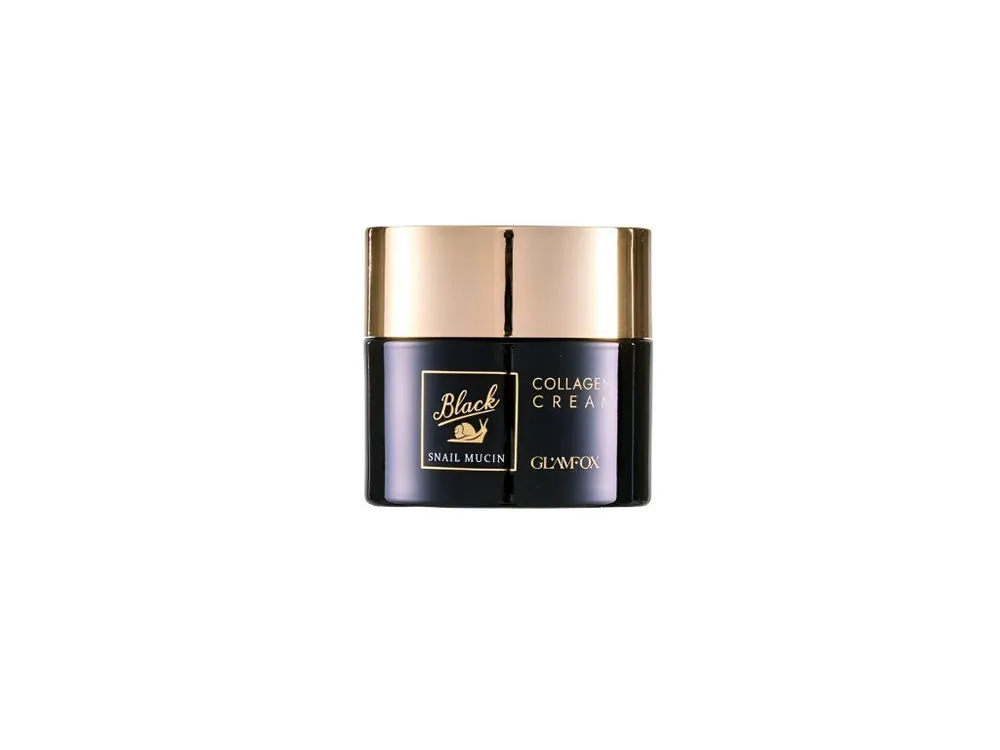 Sezónní Sleva Glamfox Black Snail Mucin Collagen cream - Kolagenový krém se šnečím mucinem