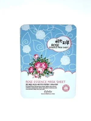 Esfolio Rose Essence Mask Sheet - vyživující maska s vodou z Damašské růže Doprava Zdarma