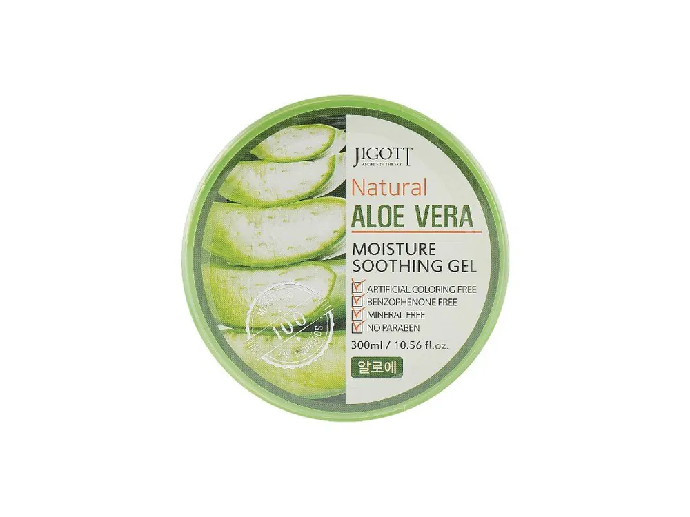 Levný Jigott Natural Aloe Vera Moisture Soothing gel - hydratační gel s Aloe Vera