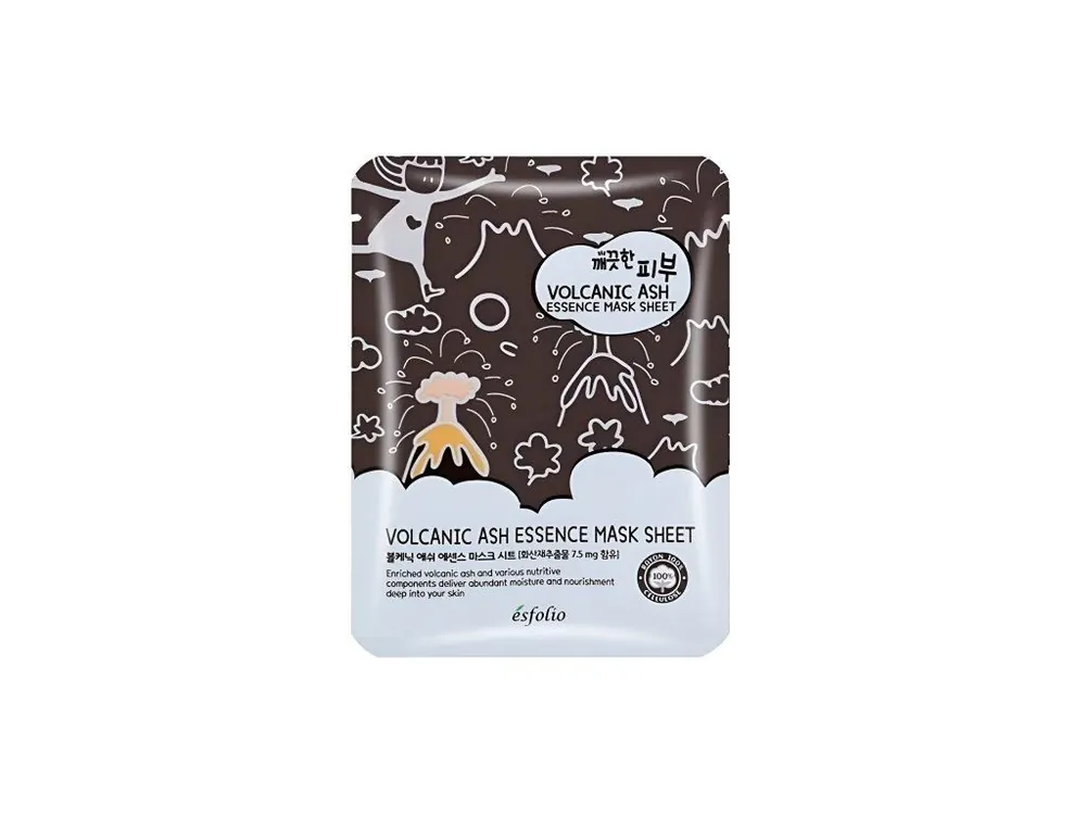 Odeslání Ihned Esfolio Volcanic Ash Essence mask sheet - čistící maska se sopečným popelem