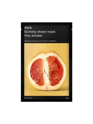 Abib Gummy sheet mask Vita sticker - rozjasňující maska s vitamínem C Omezená Nabídka