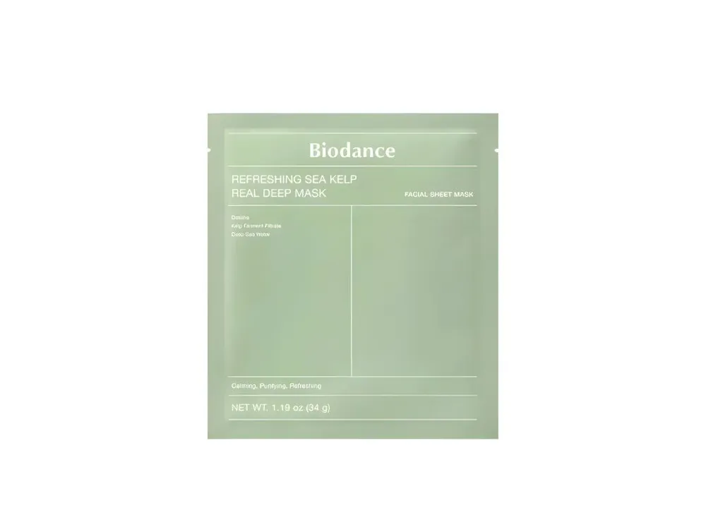 Hit Sezóny Biodance Refreshing Sea Kelp Real Deep Mask - zklidňující hydrogelová maska s mořskou řasou