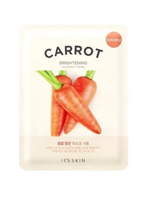 It´s Skin Carrot Clear skin mask sheet - revitalizační plátýnková maska s extraktem z Mrkve Poslední Šance
