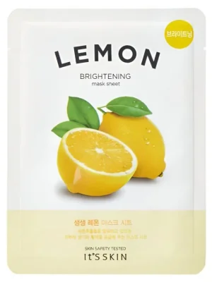 Pouze Dnes It´s skin Lemon Brightening mask sheet - rozjasňující plátýnková maska s vitamínem C
