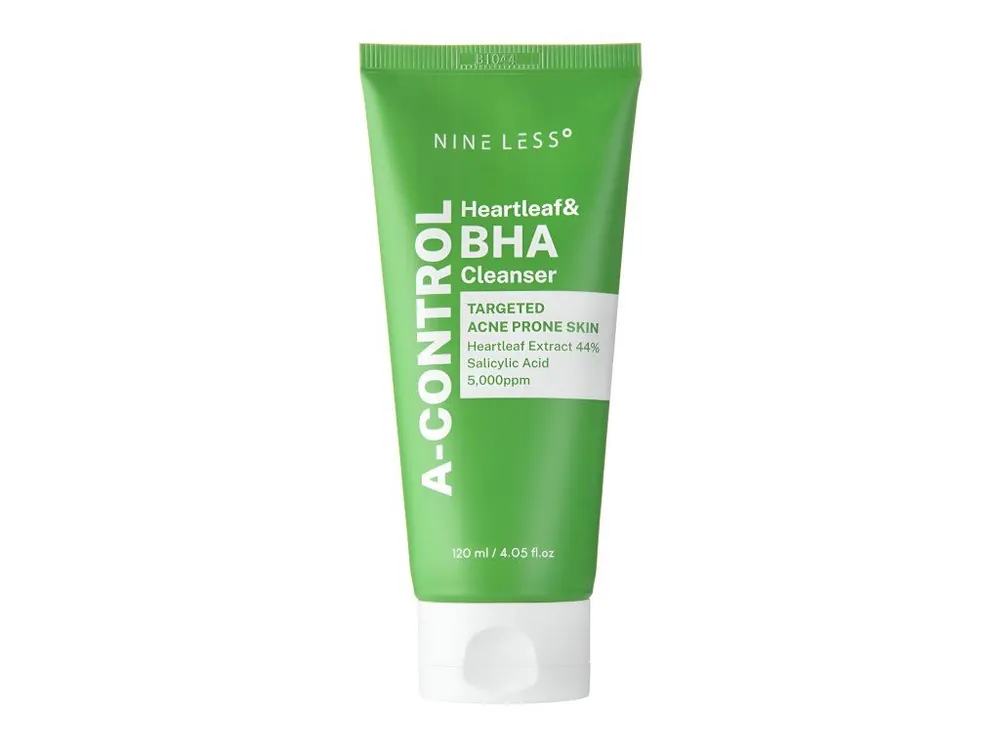 Dokud Zásoby Vydrží Nine Less A-Control Heartleaf & BHA Cleanser - Exfoliační mycí gel na obličej