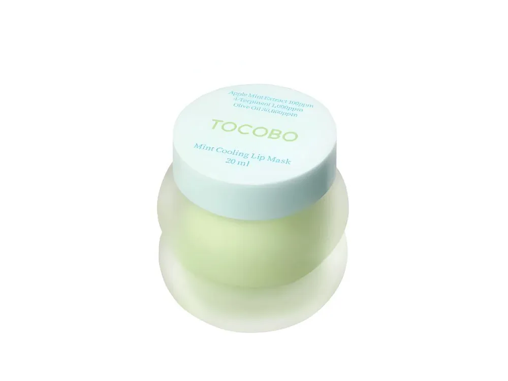 Vrácení Zdarma TOCOBO Mint Cooling Lip mask - chladící regenerační maska na rty