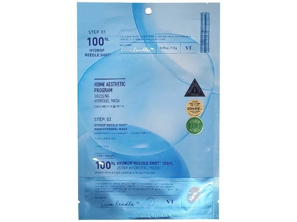 Zlevněný VT Cosmetics Hydrop HL Reedle Shot 100 2Step Hydrogel Mask - hloubkově hydratační 2-kroková maska s mikrojehličkovým sérem