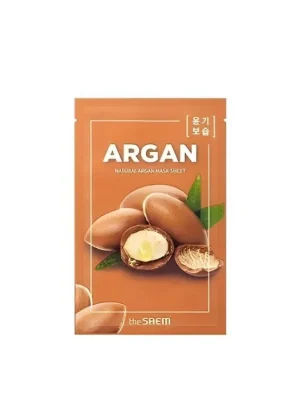 Akční Cena The Saem Natural Argan Mask Sheet - rozjasňující maska s Arganovým olejem