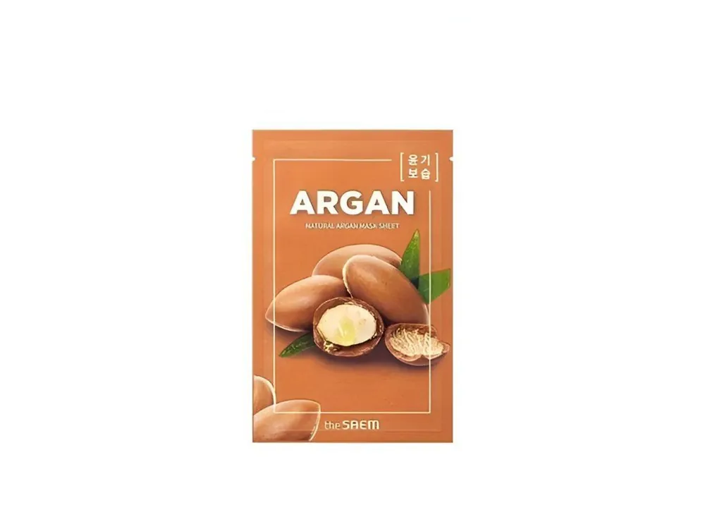 Akční Cena The Saem Natural Argan Mask Sheet - rozjasňující maska s Arganovým olejem