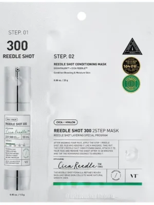 VT Cosmetics Reedle Shot 300 2Step Mask - dvoufázová pleťová maska s mikrojehličkami Aktuální