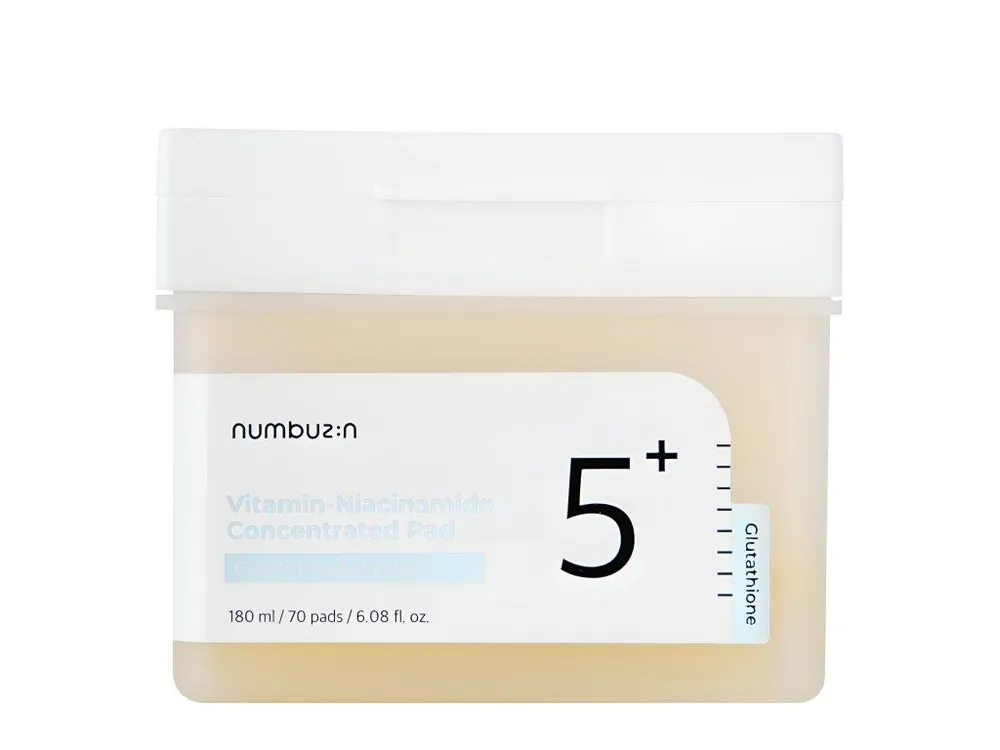 Víkendová Akce Numbuzin No.5 Vitamin-Niacinamide Concentrated Pad - rozjasňující tonizační tamponky
