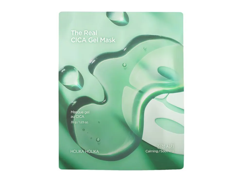 Holika Holika The Real Cica Gel mask - noční hloubkově zklidňující gelová maska Finální Výprodej