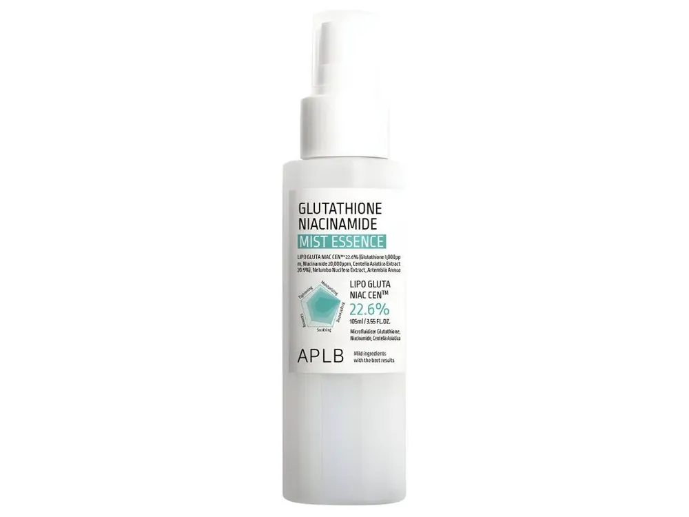 Značkový APLB Glutathione Niaciamide Mist Essence - rozjasňující mléčná essence ve spreji