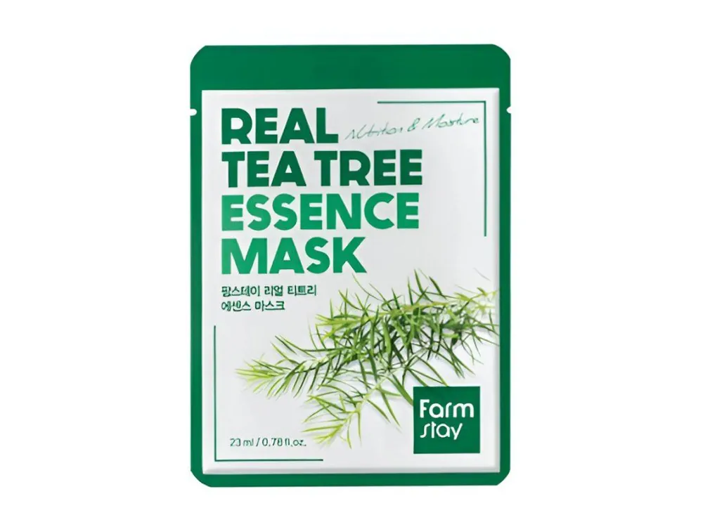 Výprodej Farm Stay Real Tea Tree Essence mask - zklidňující plátýnková maska s Tea Tree