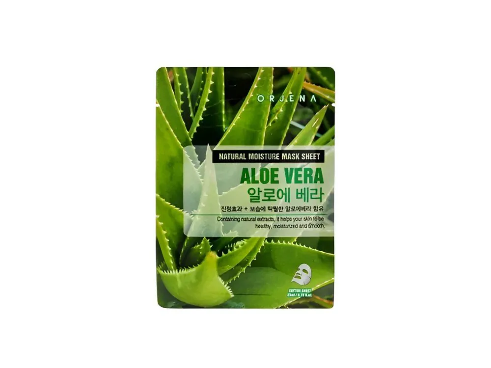 Orjena Natural Moisture Mask sheet Aloe Vera - hydratační plátýnková maska s Aloe Vera Originální