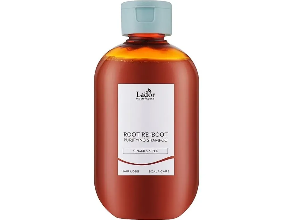 Omezená Nabídka La´dor Root Re-Boot Purifying Shampoo Ginger & Apple - zklidňující šampon se Zázvorem a Jablkem