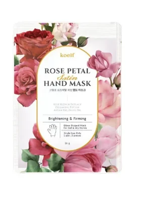 Koelf Rose Petal Satin Hand Mask - hydratační maska na ruce Víkendová Akce