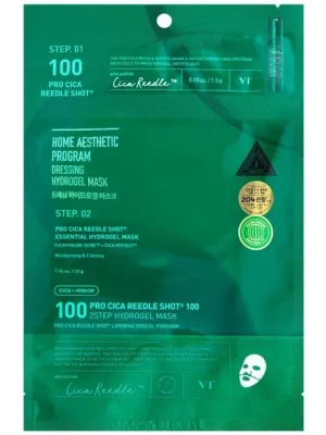 Výprodej VT Cosmetics Pro Cica Reedle Shot 100 2Step Hydrogel Mask - Zklidňující, regenerační 2kroková hydrogelová maska s mikrojehličkovým sérem