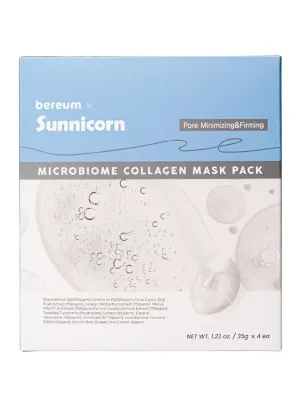 Sunnicorn Bereum Microbiome Collagen Mask Pack - hydrogelová tající maska s Kolagenem a Mikrobiomem Víkendová Akce