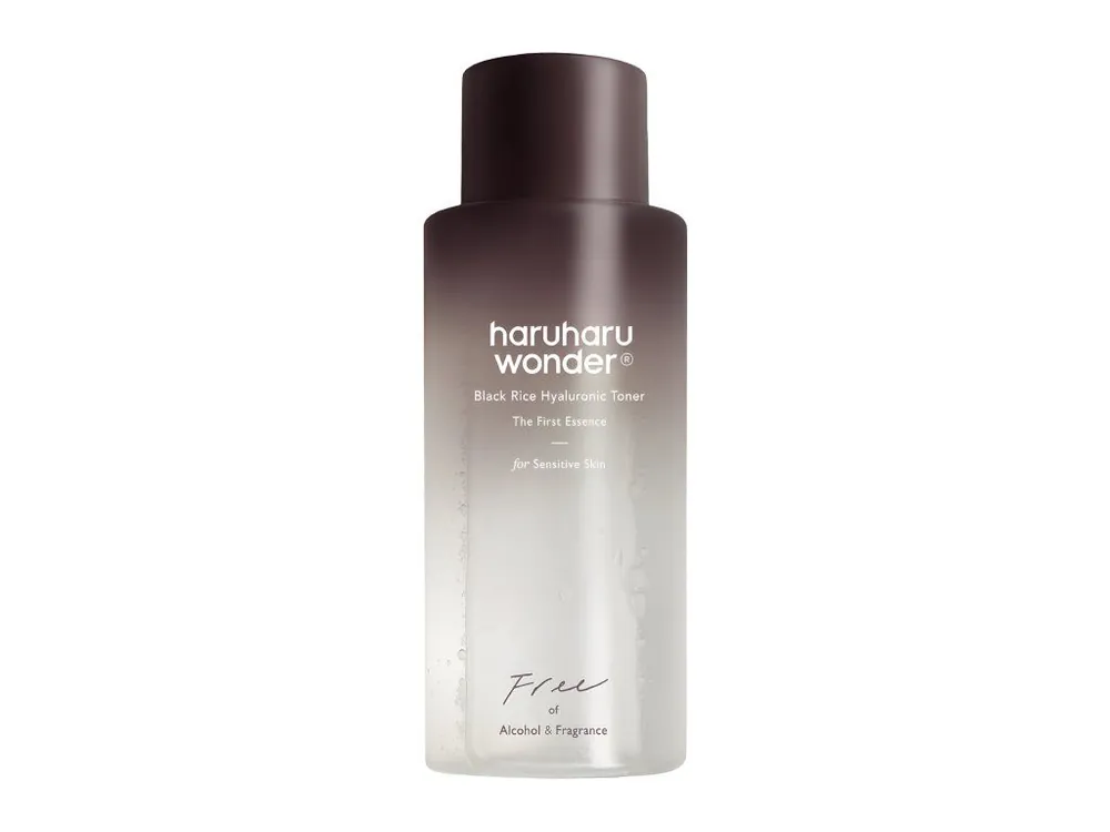 Haruharu Wonder Black Rice Hyaluronic Toner for sensitive skin 300ml - hydratační pleťový toner pro citlivou pokožku bez alkoholu a přidané vůně Speciální Cena