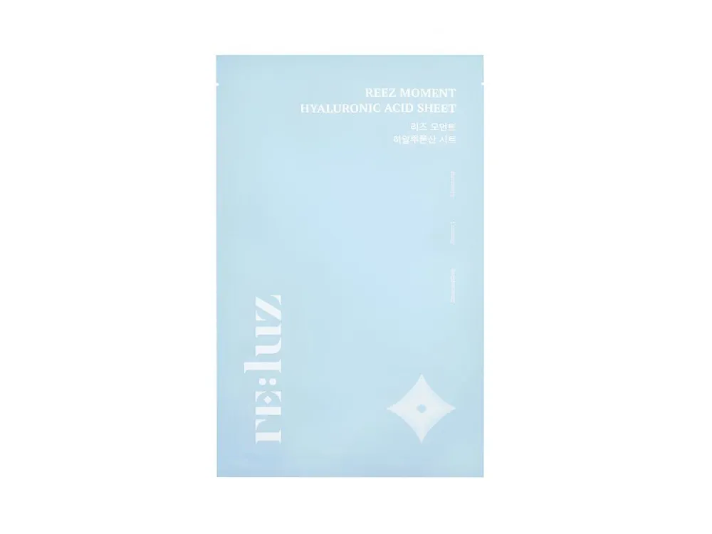 Reluz Reez Moment Hyaluronic Acid Sheet - Hydratační hydrogelová pleťová maska Nová Kolekce