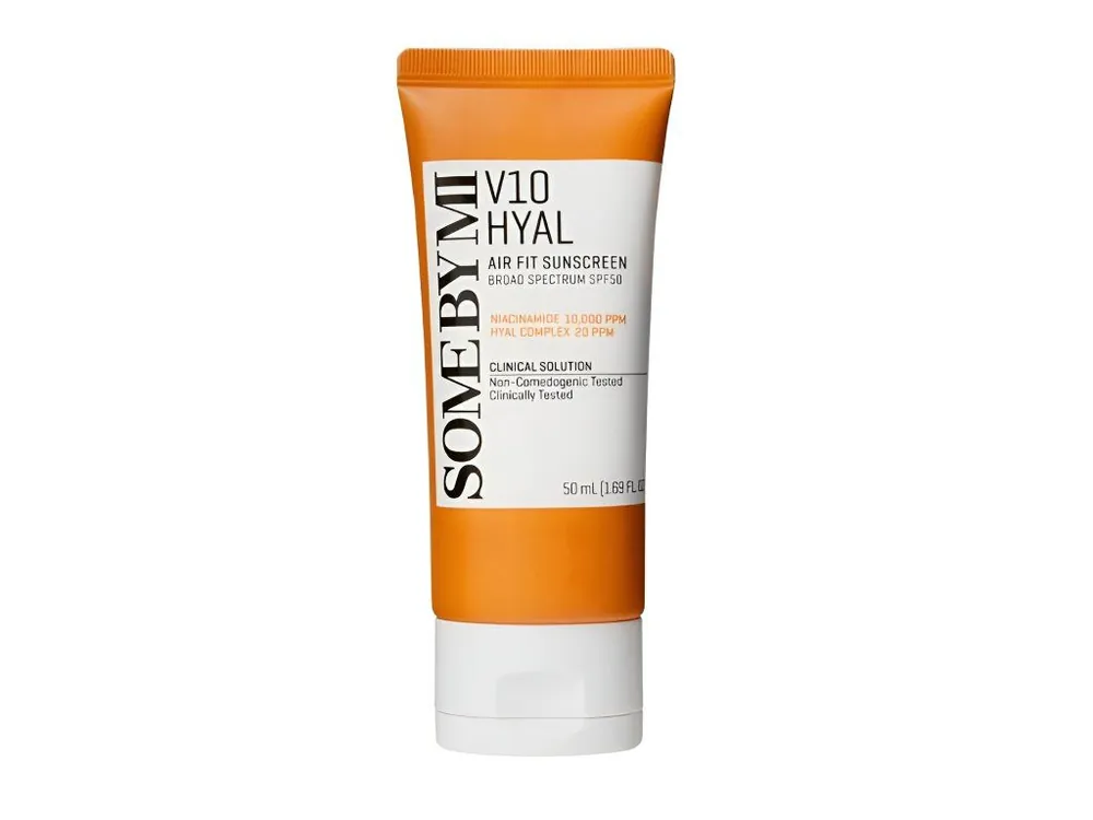 Autentický Some By Mi V10 Hyal Air Fit Sunscreen SPF50+ - ochranný krém s Niaciamidem