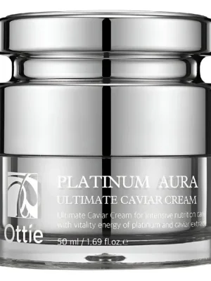 Rychlé Dodání Ottie Platinum Aura Ultimate Capsule cream - revitalizační pleťový krém s Platinou a černým Kaviárem